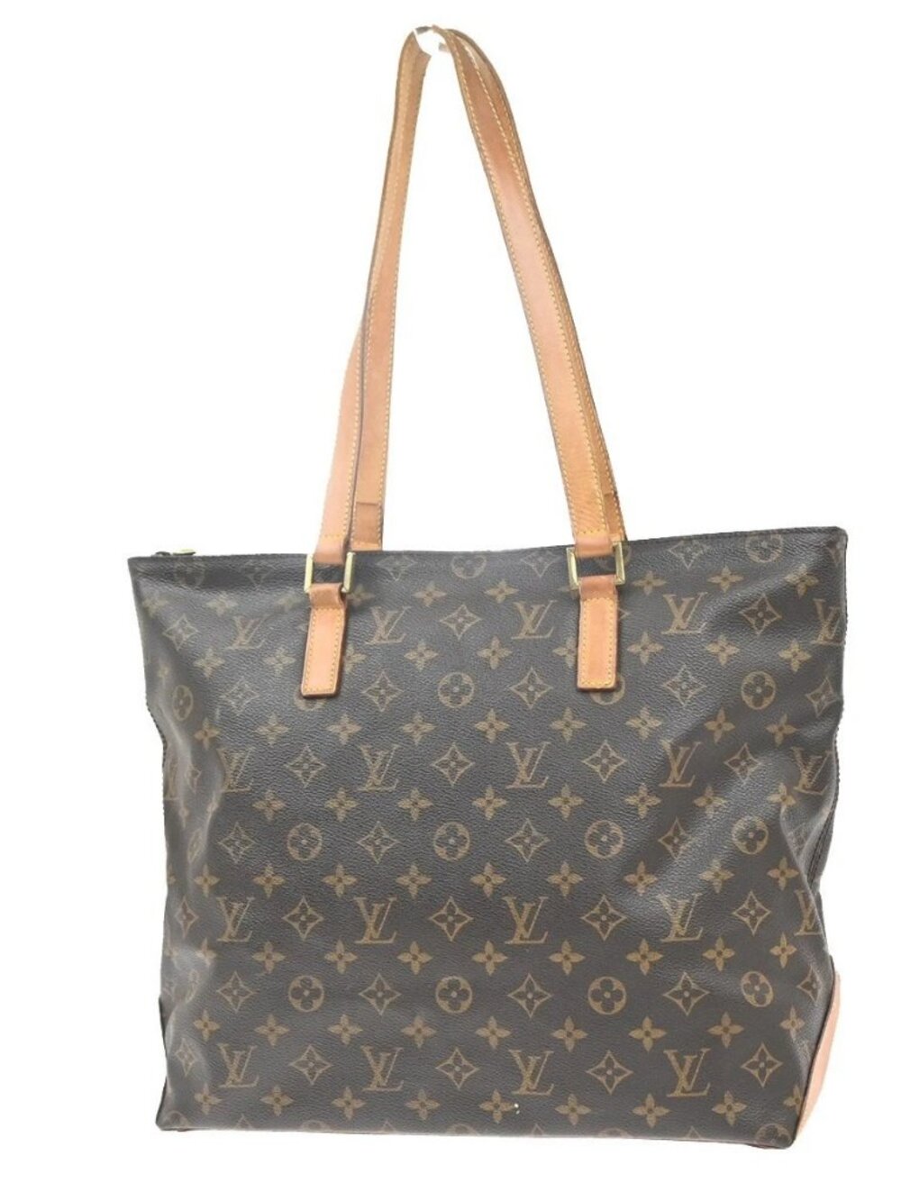 LOUIS VUITTON Cabas Mezzo Shoulder Bag Monogram Leather Brown M51151 82MA440 - Picture 1 of 16